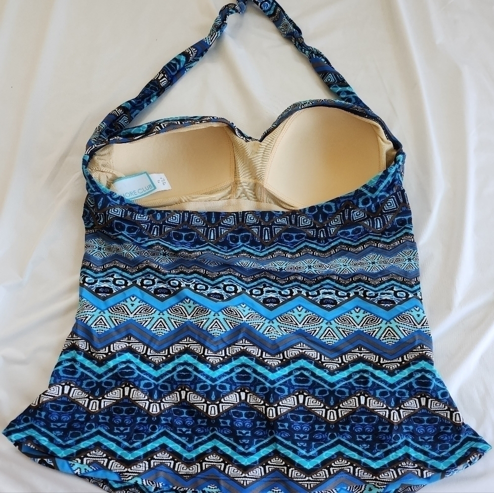 ❤️ 3 For 15 Shore Club Tankini Top size 14 - Picture 2 of 3